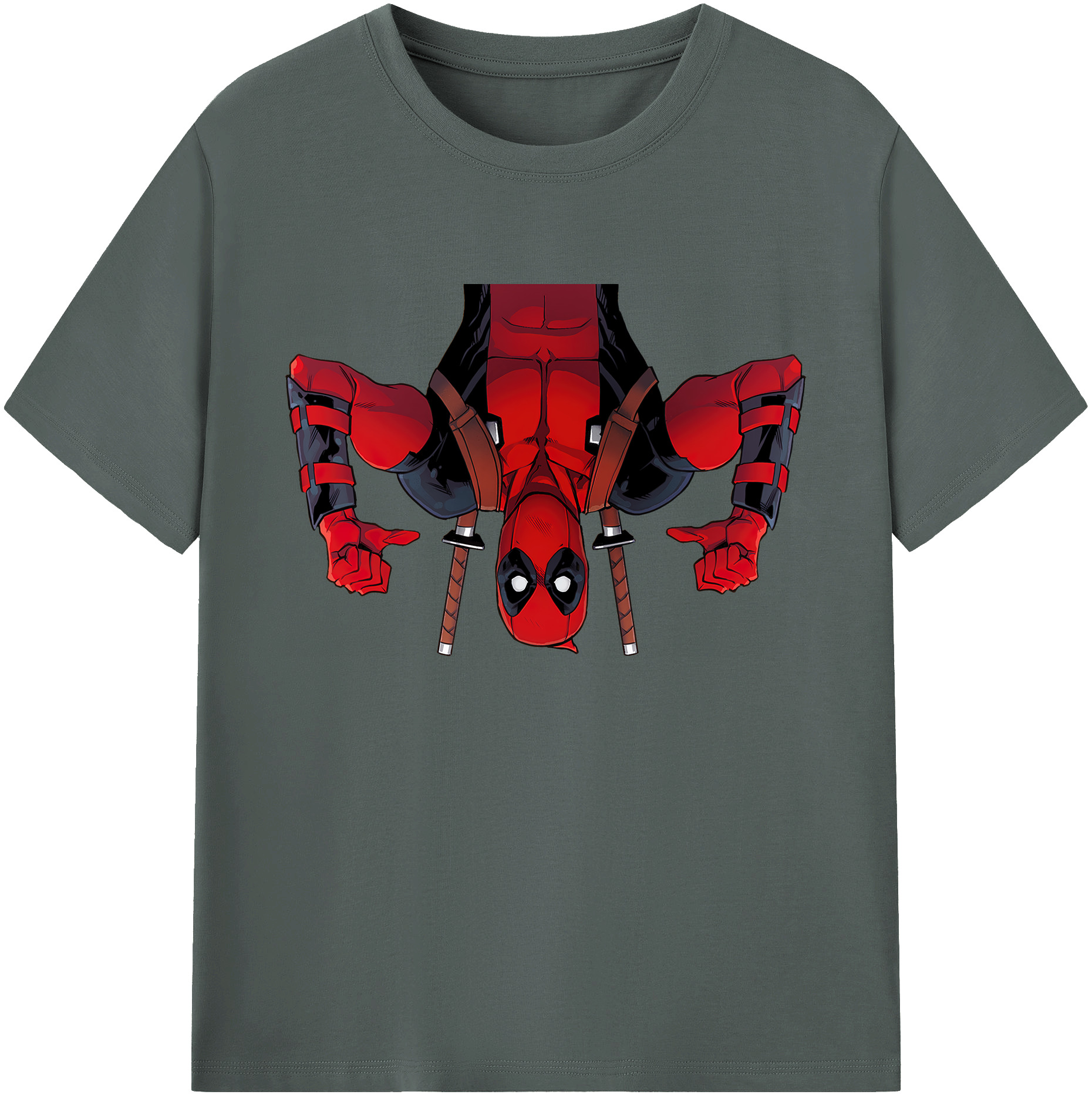 （画像用） Deadpool デッドプール 綿100％ メンズ半袖Tシャツ｜肌触りやわらか＆通気性
